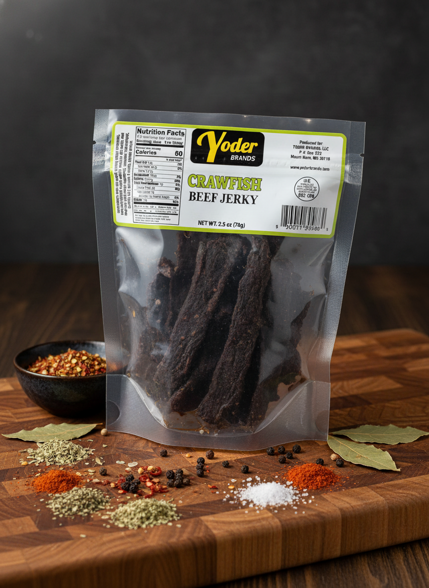 Yoder's Beef Jerky - Crawfish